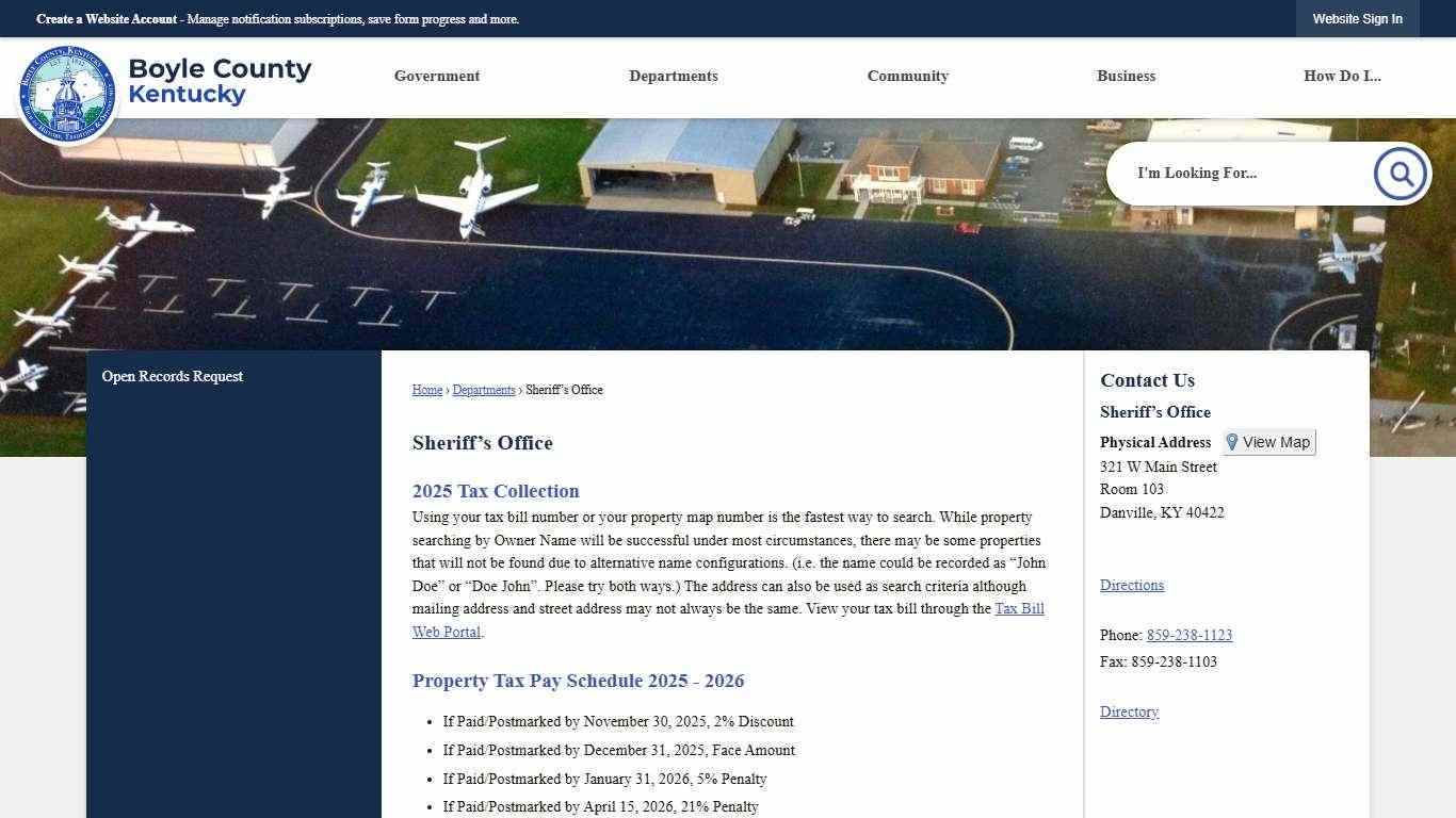 Sheriff’s Office | Boyle County, KY